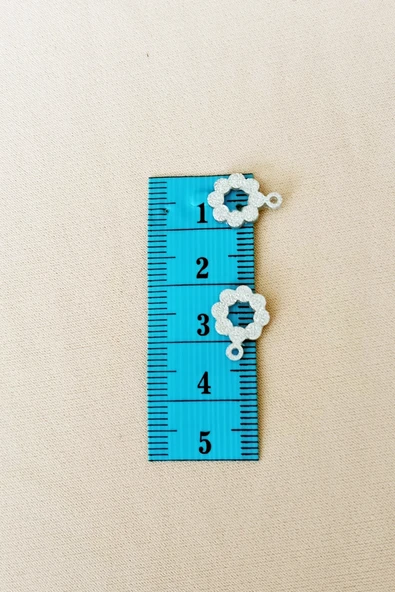 Oya Abiye Bileklik Kolye Pleksi Metalik Plastik Pul Gümüş Renk 24 gram 105 adet - BNC561 - 2