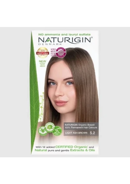Naturigin Saç Boyası 5.2 Açık Küllü Kahverengi