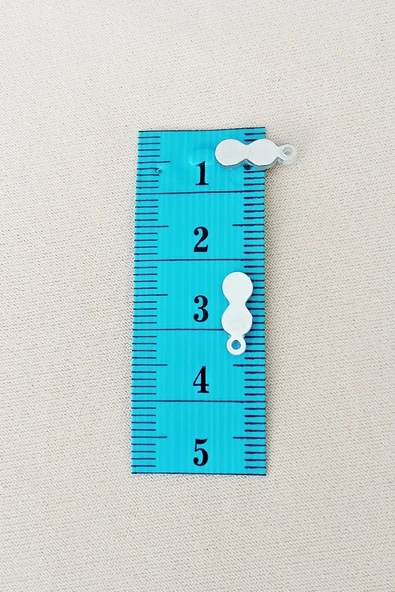 Oya Abiye Bileklik Kolye Pleksi Metalik Plastik Pul Gümüş Renk 8 gram 100 adet - BNC508 - 2