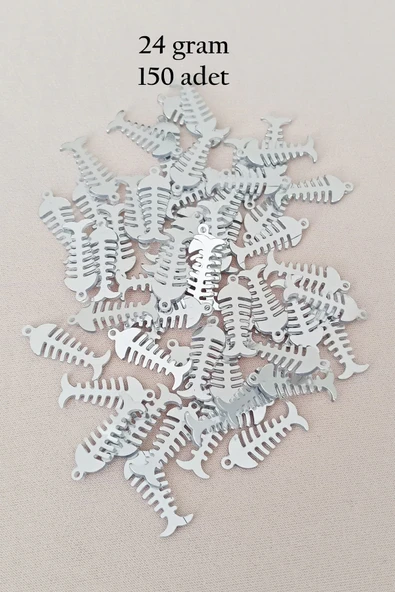 Oya Abiye Bileklik Kolye Pleksi Metalik Plastik Pul Gümüş Renk 24 gram 150 adet - BNC589