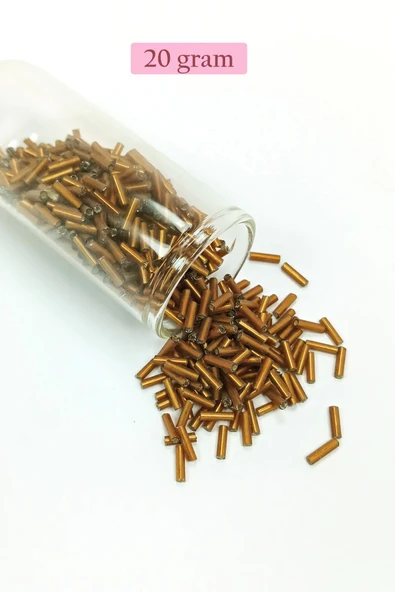 Uzun Boru Kesme Boncuk Çap 2mm Uzunluk 10 mm - 4 Renk - Toplam 80 Gram - BNC426 - Resim 5