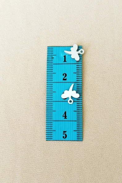 Oya Abiye Bileklik Kolye Pleksi Metalik Plastik Pul Gümüş Renk 24 gram 270 adet - BNC563 - 2