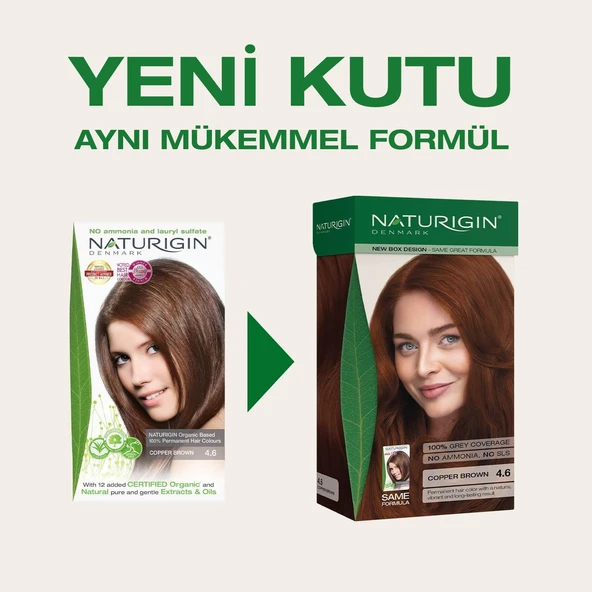 Naturigin Saç Boyası 4.6 Bakır Kahverengi - 2