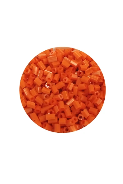 Kesme Cam Boncuk 2mm - 60 Gram - Turuncu - BNC353 - Resim 2