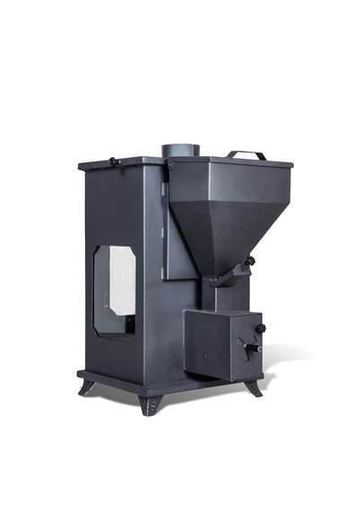 Etinova Eti-B5 Büyük Üç Tarafı Camlı  Fırınsız Şömine Tipi Pelet Soba - 3