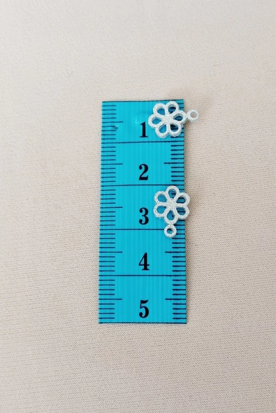 Oya Abiye Bileklik Kolye Pleksi Metalik Plastik Pul Gümüş Renk 24 gram 300 adet - BNC588 - 2