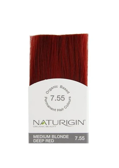 Naturigin Organik İçerikli Saç Boyası Orta Alev Kızılı 7.55