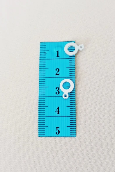 Oya Abiye Bileklik Kolye Pleksi Metalik Plastik Pul Gümüş Renk 8 gram 70 adet - BNC510 - 2