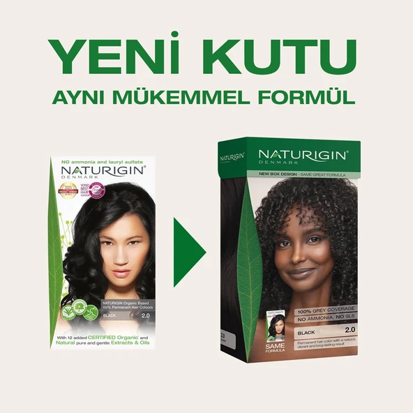 Naturigin Saç Boyası 2.0 Siyah - 2