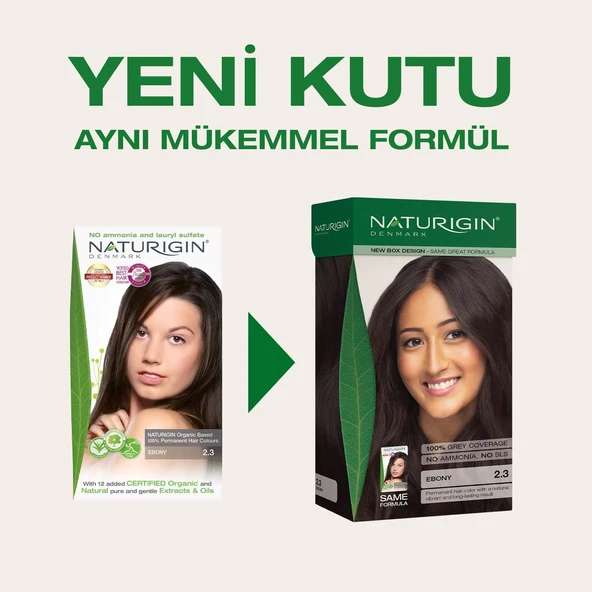 Naturigin Saç Boyası 2.3 Abanoz - 2