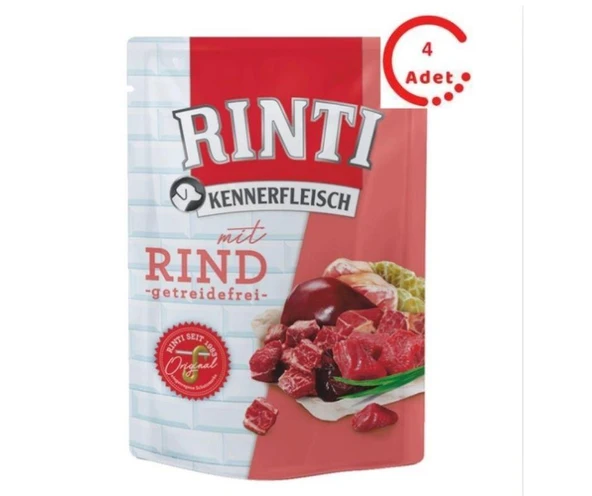 Rinti Dana Etli Köpek Yaş Maması 400 Gr x 4 Adet ürün görseli 1