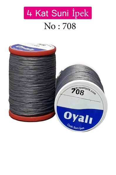 Oyalı 4 Kat Suni İpek İplik İğne Oyası Boncuk İpi Tığ Oyası No:708 ürün görseli 1