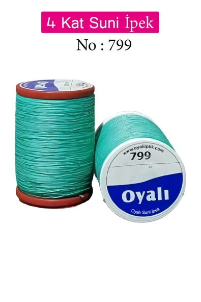 Oyalı 4 Kat Suni İpek İplik İğne Oyası Boncuk İpi Tığ Oyası No:799 ürün görseli 1