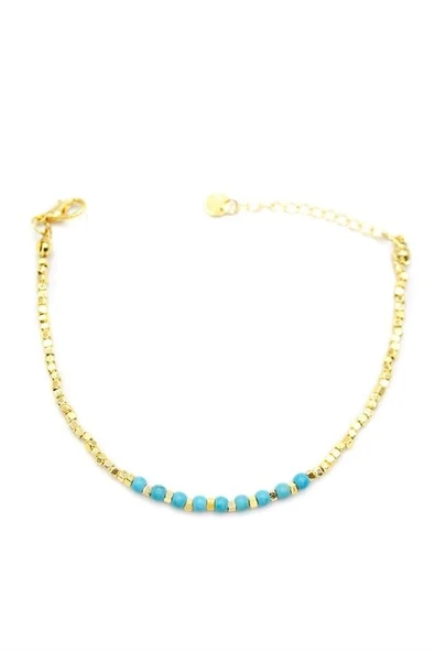 Küp Boncuk Bileklik - Altın ürün görseli 1