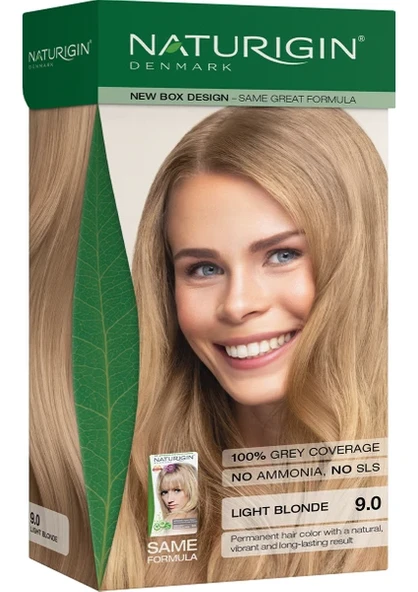 Naturigin Saç boyası 9.0 Açık Sarı - 1