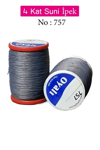 Oyalı 4 Kat Suni İpek İplik İğne Oyası Boncuk İpi Tığ Oyası No:757 ürün görseli 1