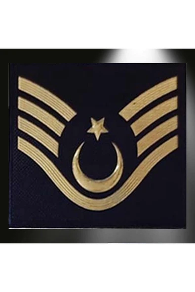 Minyatür J. Asayiş Astsubay Üst Çavuş 3D Plastik TPU Rütbesi, Yeni Tip Cırtlı, Standart, 1.sınıf