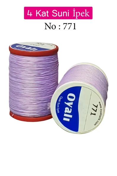 Oyalı 4 Kat Suni İpek İplik İğne Oyası Boncuk İpi Tığ Oyası No:771 ürün görseli 1