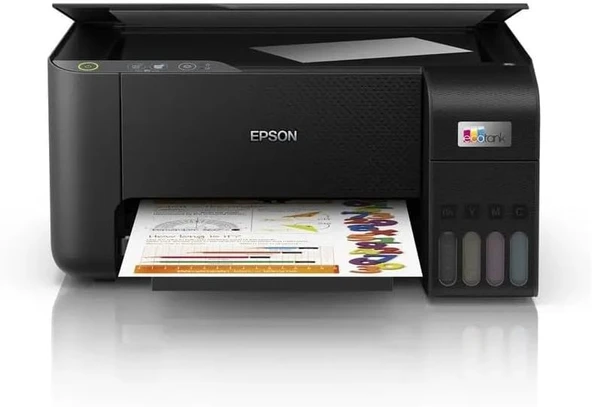 Epson Ecotank L3210 Tarayıcı + Fotokopi Renkli Çok Fonksiyonlu Tanklı Mürekkep Püskürtmeli Yazıcı ürün görseli 1