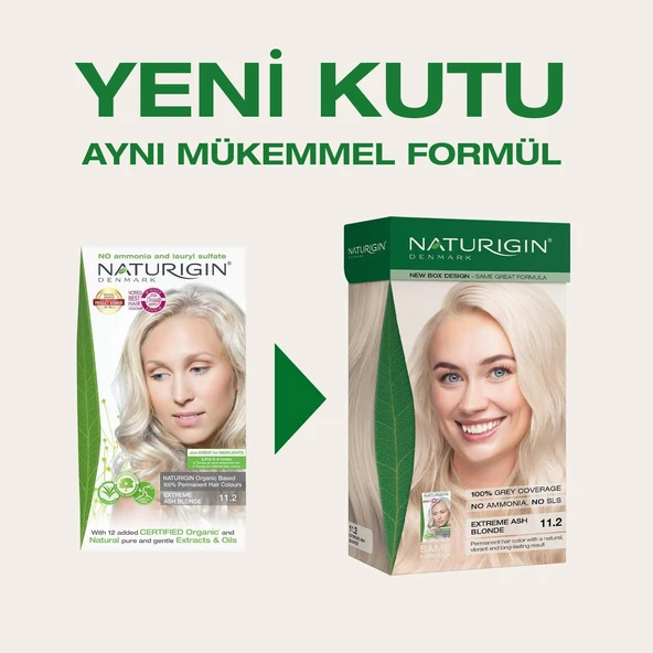 Naturigin Saç Boyası 11.2 Çok Açık Küllü Sarı - 2