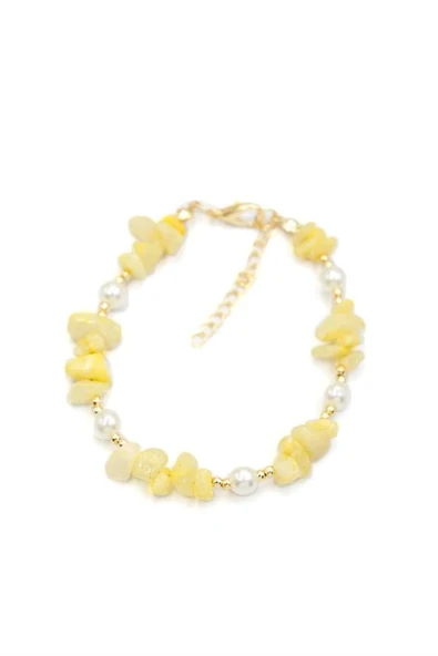 Boncuk Bileklik - Sarı - 2