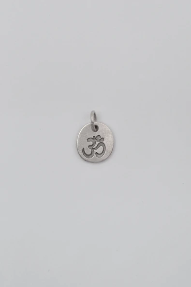 Om Aum Sembolü Kolye Ucu - Antik Gümüş Kaplama - Kadın Erkek ürün görseli 1