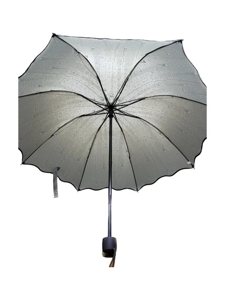 Marlux Rüzgara Dayanıklı Su Damlacıklı Haki Rengi Şemsiye - Resim 3