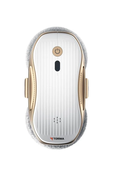 Torima S10 Su Püskürtmeli Uzaktan Kumandalı 3000Pa Cam Pencere Temizleme Robotu Gold-Beyaz - Resim 4