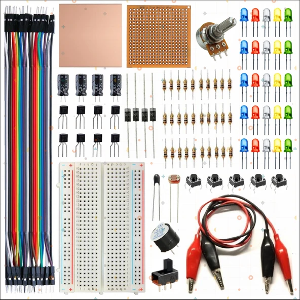 Breadboard Temel Elektronik Eğitim Seti ürün görseli 1