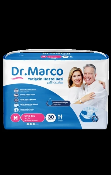 Dr.Marco Bel Bantlı Hasta Bezi M 30 lu     - 2