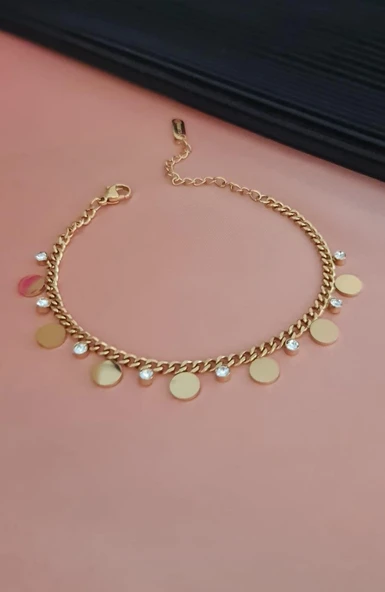 Pul Taşlı Çelik Bileklik Sns110-1 - Resim 3