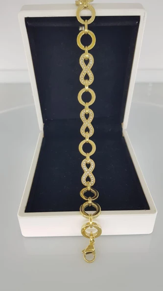 Sonsuzluk Gold Çelik Bileklik - 1