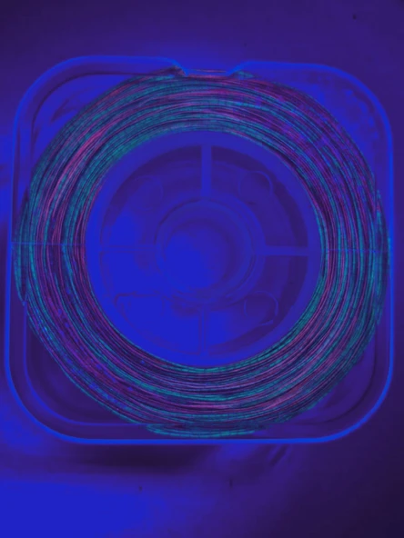 Eagenset Hazır Çapari Kombini Boru Sim Ultraviyole Uv Neon Koyu Yeşil - Pembe Makarada - Resim 8