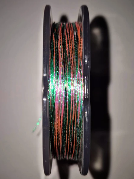 Eagenset Hazır Çapari Kombini Boru Sim Ultraviyole Uv Neon Koyu Yeşil - Pembe Makarada - Resim 11