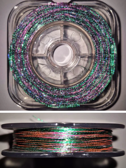 Eagenset Hazır Çapari Kombini Boru Sim Ultraviyole Uv Neon Koyu Yeşil - Pembe Makarada ürün görseli 1