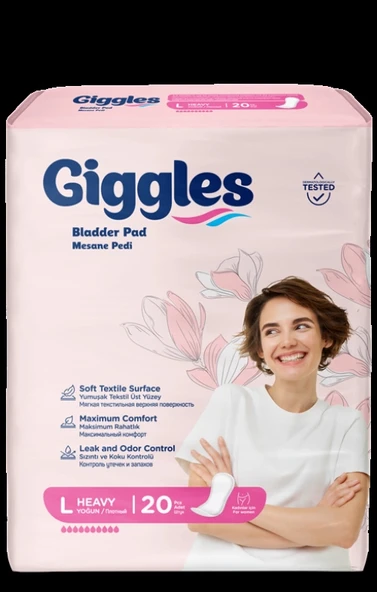 Giggles Kadın Mesane Pedi L 20 li - 2