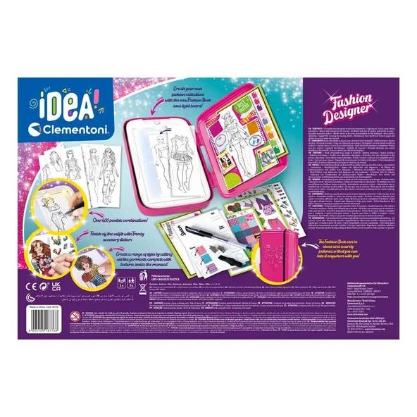 Clementoni Idea Moda Tasarımcısı Aktivite Seti - 7