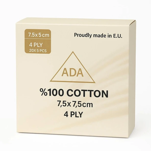 Ada Gaz Kompres 5 li Zarfda 100 lü Steril - 1