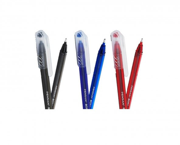 Tükenmez Kalem 3 Renk 1.0mm Büro Tipi Ballpoint Pensan Büro Tükenmez Kalem 1.0mm 2270