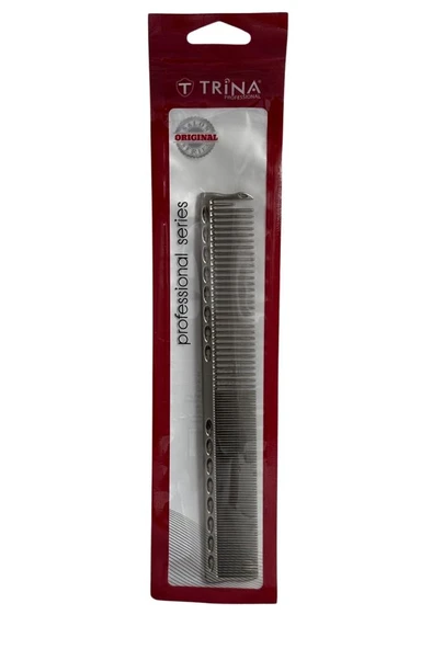 Trina Alüminyum Saç Tarağı Premium 19,5 cm Gümüş Renk ürün görseli