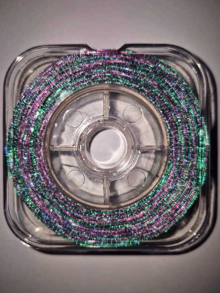 Eagenset Hazır Çapari Kombini Boru Sim Ultraviyole Uv Neon Koyu Yeşil - Pembe Makarada - Resim 7