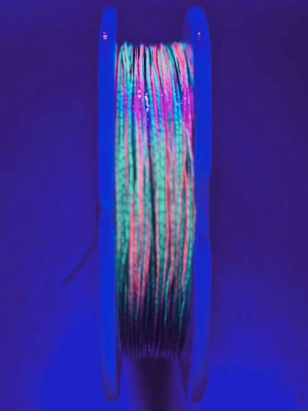 Eagenset Hazır Çapari Kombini Boru Sim Ultraviyole Uv Neon Koyu Yeşil - Pembe Makarada - Resim 12