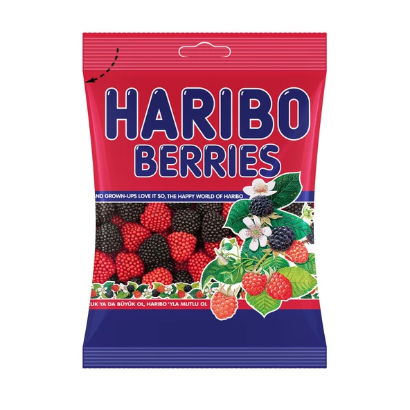 Haribo Berries Ahududu 80 gr 24 Adet - 3