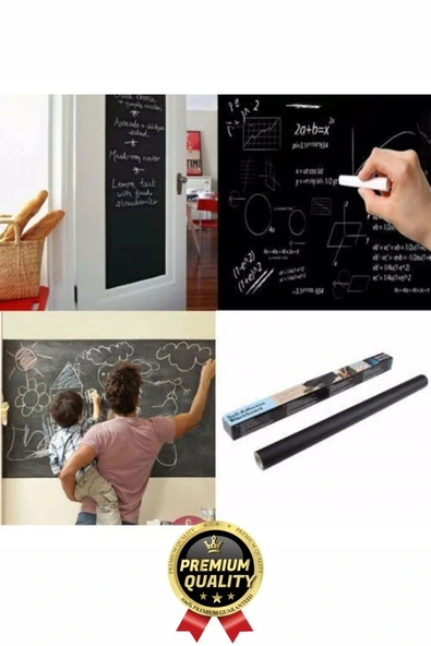 Özel Üretim Öğrenci Yazılabilir Silinebilir Yapışkanlı Büyük Boy Tahta Sticker Blackboard Rulo Pano - 7