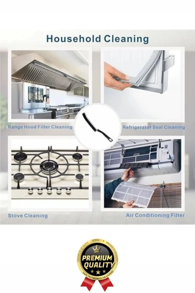 Çok Amaçlı Dayanıklı Pratik Banyo Mutfak Lavabo Ocak Derz Arası İnce Detay Temizlik Fırçası 1 Adet - 7
