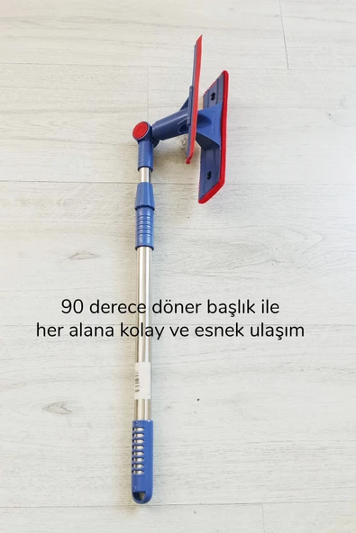 Çok Amaçlı Pratik Cam Temizleyici Kıl Tüy Toplayıcı Halı Kanepe Koltuk Temizleyici Döner Başlıklı - 5