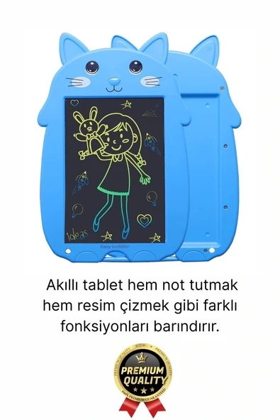 Kolay Kullanım Dayanıklı Lcd Ekran Kalemli Dijital Akıllı Ayıcıklı Yazı Boyama Çizim Tableti 8,5 Inç - 3