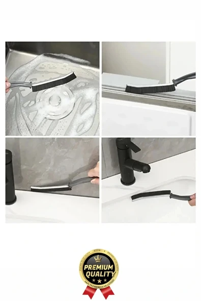 Çok Amaçlı Dayanıklı Pratik Banyo Mutfak Lavabo Ocak Derz Arası İnce Detay Temizlik Fırçası 1 Adet - 4