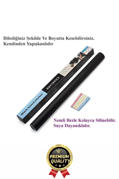 Özel Üretim Öğrenci Yazılabilir Silinebilir Yapışkanlı Büyük Boy Tahta Sticker Blackboard Rulo Pano - 3