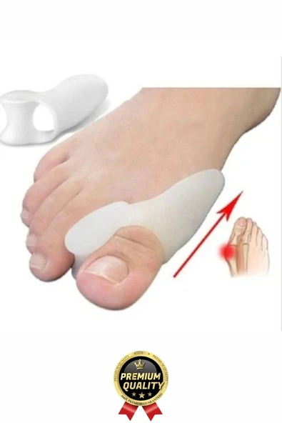 Yüksek Kalite Yumuşak Halluks Valgus Makaralı Bunyon Silikon Ayak Başparmak Kemik Koruyucu 1 Çift - 5